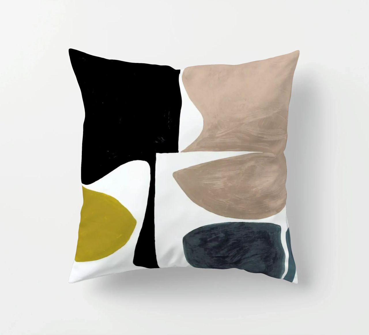 Modern Curvy Town Multi Roze coussin de Femke Zwaan