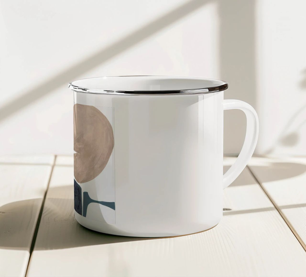 Modern Curvy Town Multi Roze tazza in smalto da Femke Zwaan