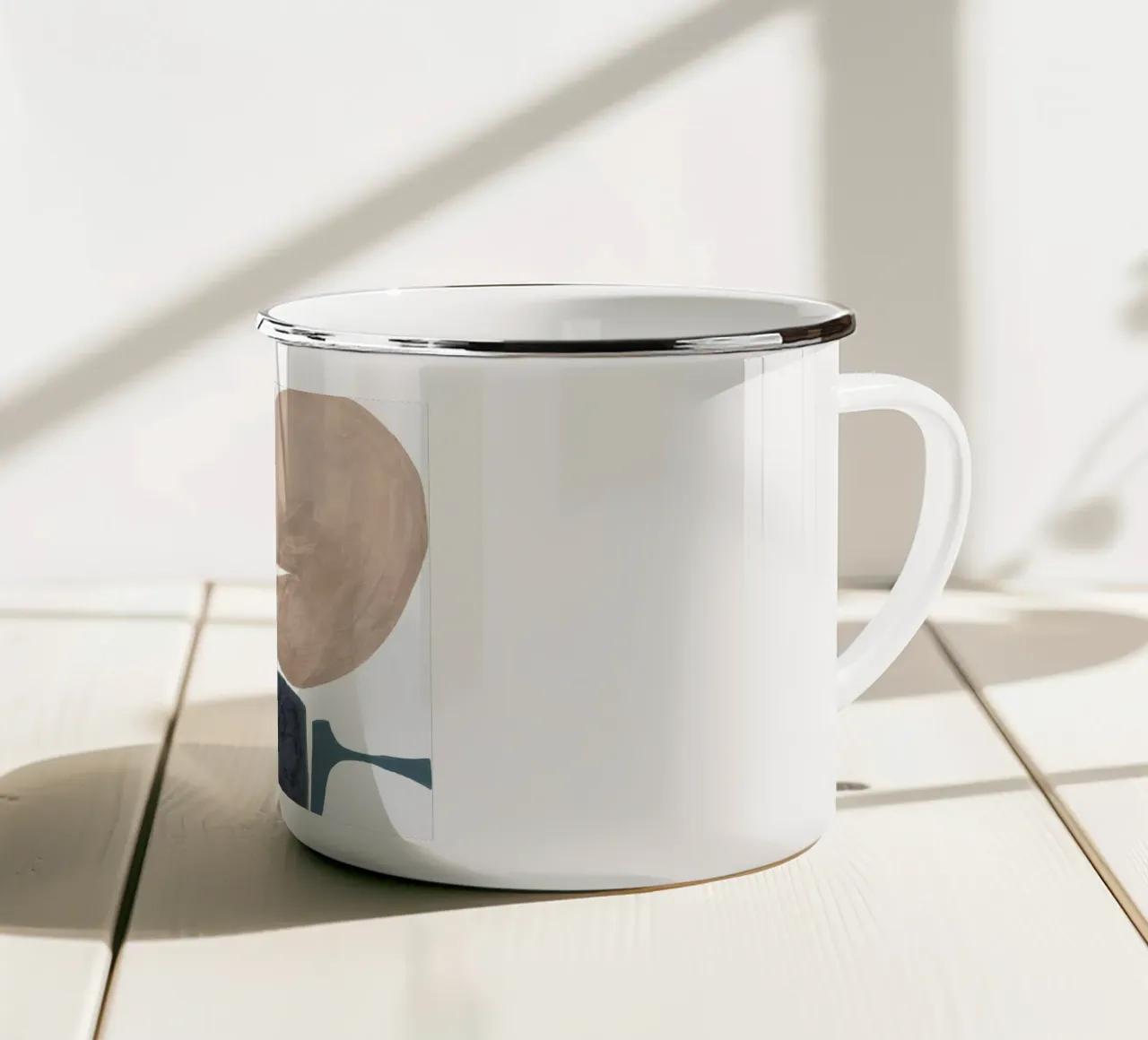 Modern Curvy Town Multi Roze tazza in smalto da Femke Zwaan