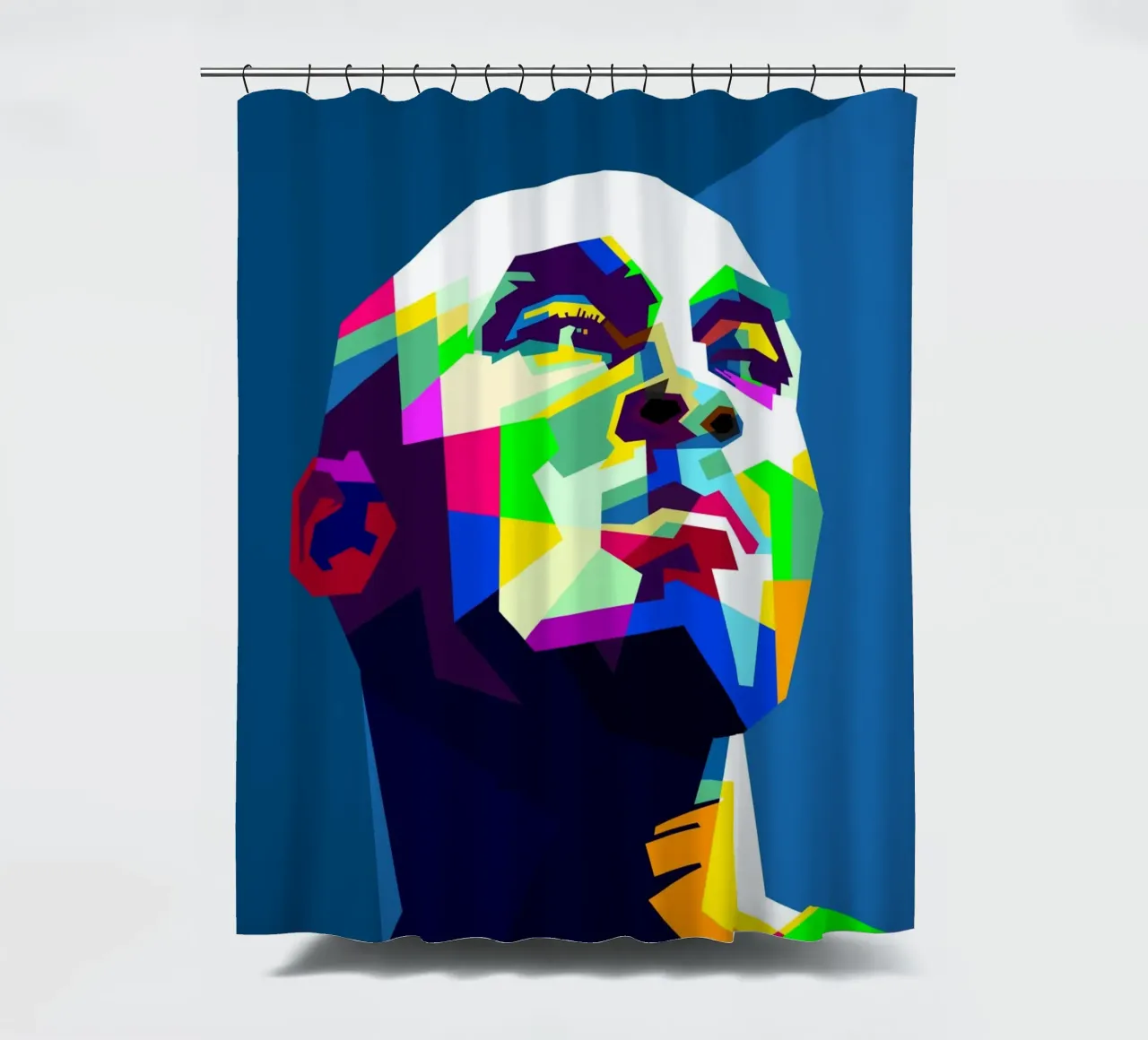 Kobe Bryant Baloncesto WPAP Trending Now cortina de baño de Artkreator