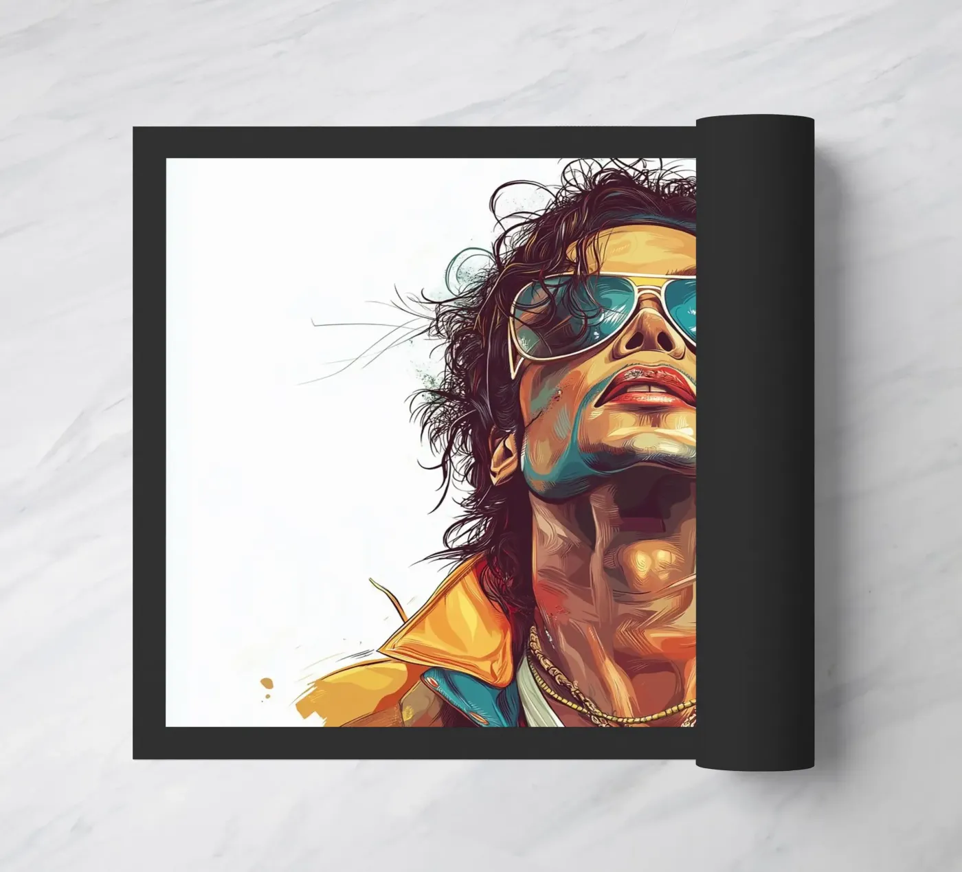 Michael Jackson (2) Fußmatte von Motivate-Today