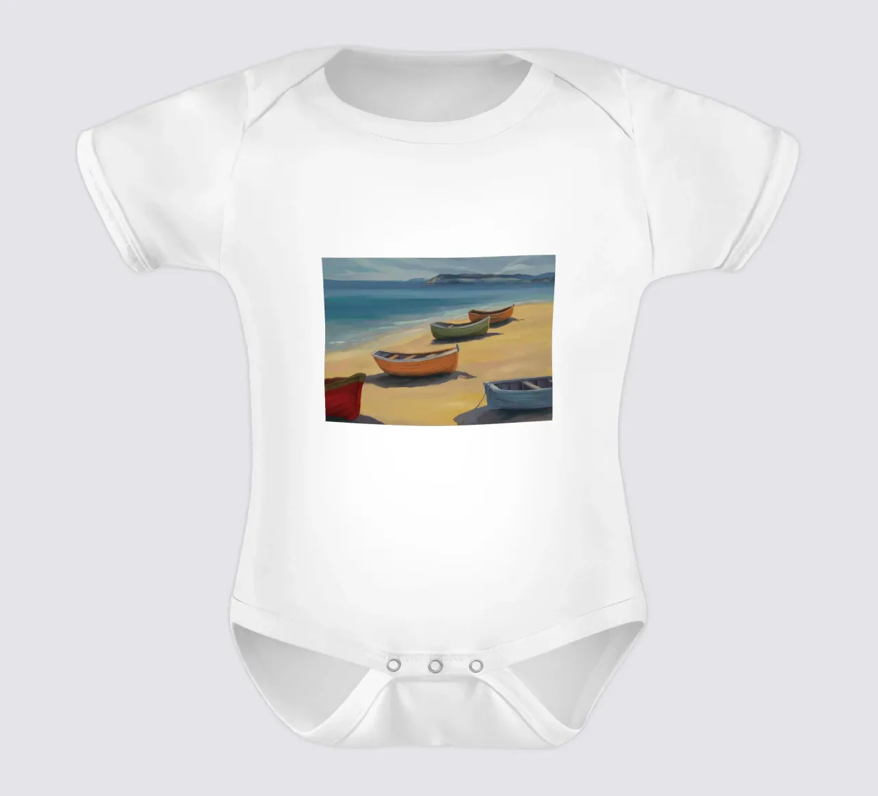 Strand Ruderboot Rest Kurzarm Babybody von Mystic Grain