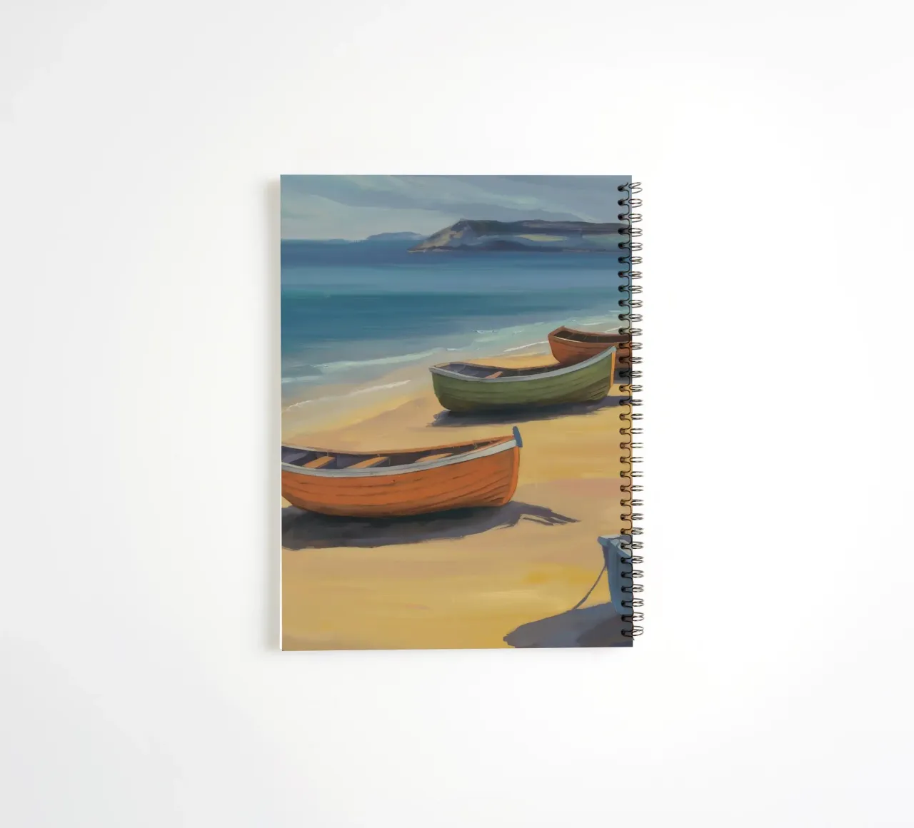 Riposo in barca a remi sulla spiaggia diario ad anelli da Mystic Grain