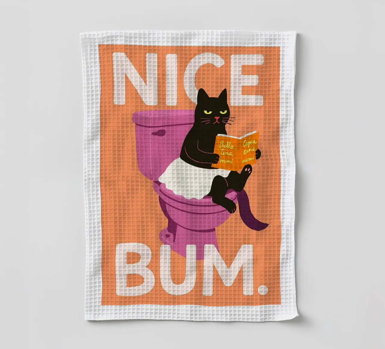 Nice Bum Sassy Black Cat canovaccio da cucina da the gindils