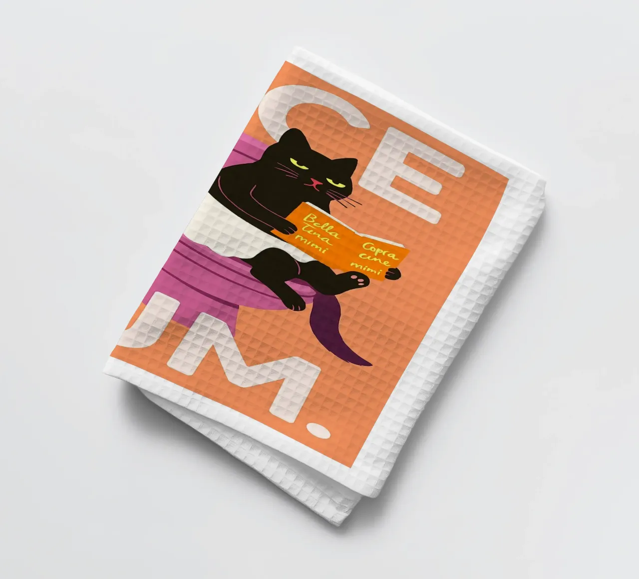 Nice Bum Sassy Black Cat canovaccio da cucina da the gindils
