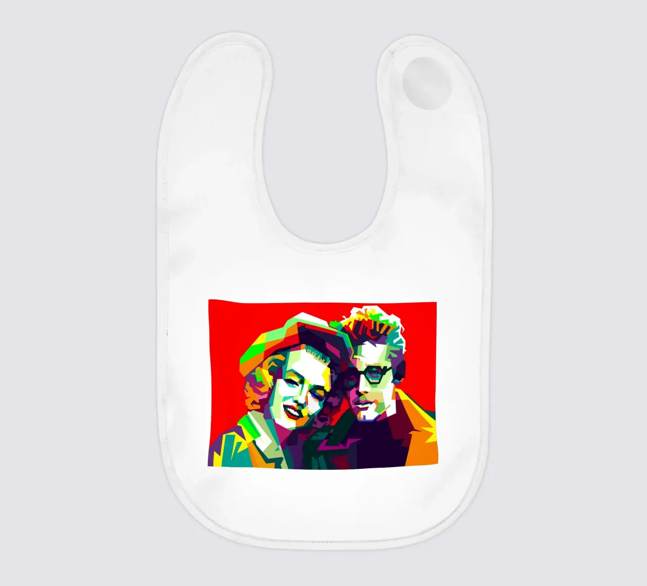 Marilyn Monroe e James Dean WPAP Trending Now bavaglino da Artkreator