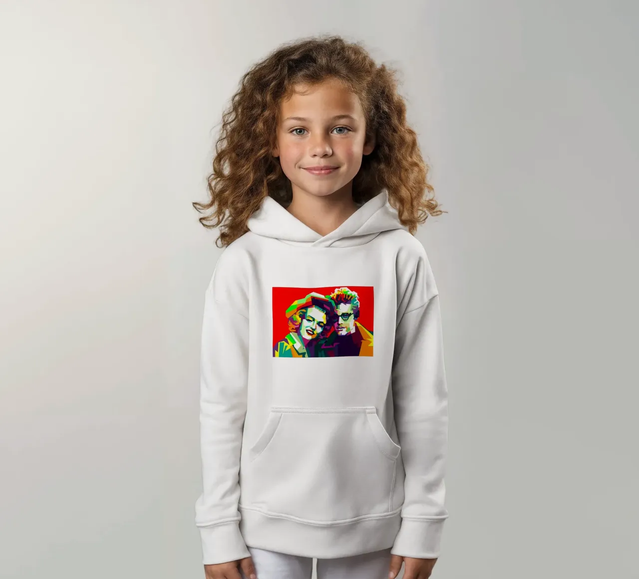 Marilyn Monroe e James Dean WPAP Trending Now felpa bambino con cappuccio da Artkreator