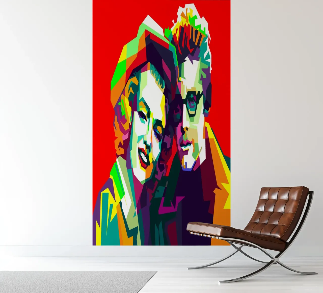 Marilyn Monroe und James Dean WPAP Trending Now Fototapete von Artkreator