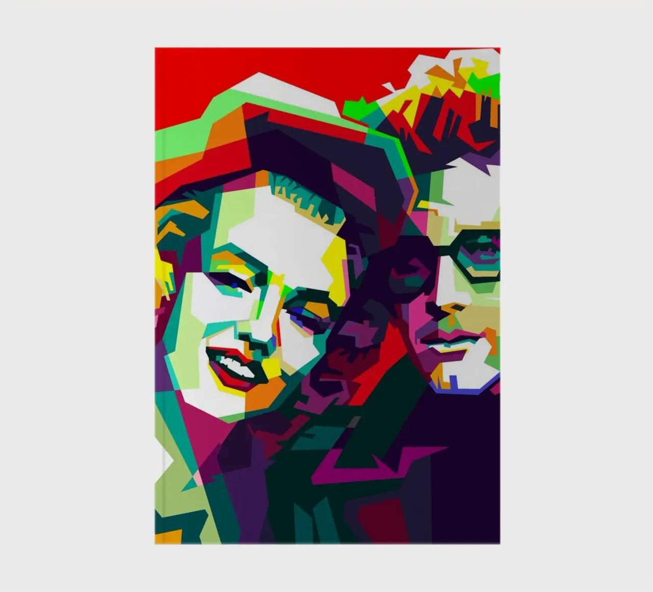 Marilyn Monroe And James Dean WPAP Trending Now notebook by Artkreator