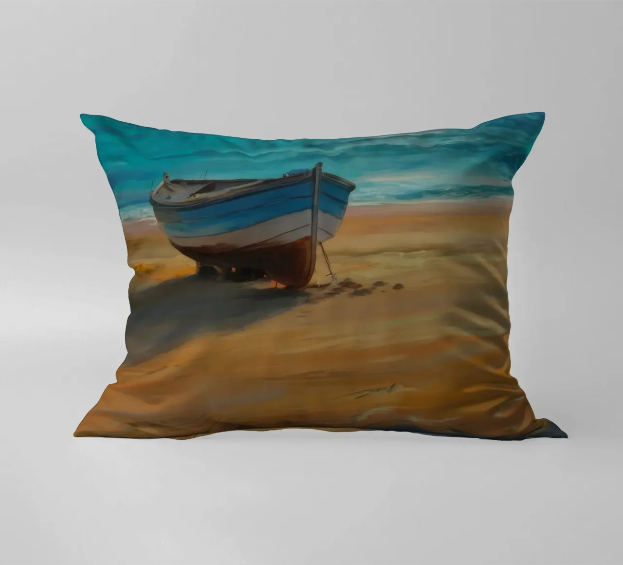 Tramonto in riva al mare Solitudine cuscino da Mystic Grain