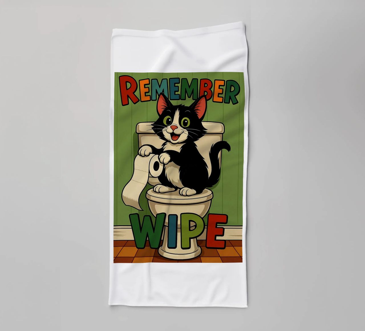 Erinnern Sie sich an Wipe Funny Cat Handtuch von the gindils