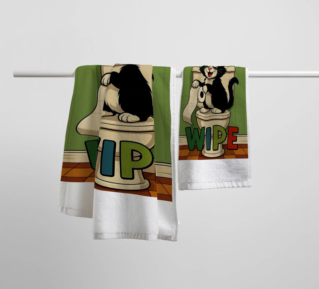 Erinnern Sie sich an Wipe Funny Cat Handtuch von the gindils