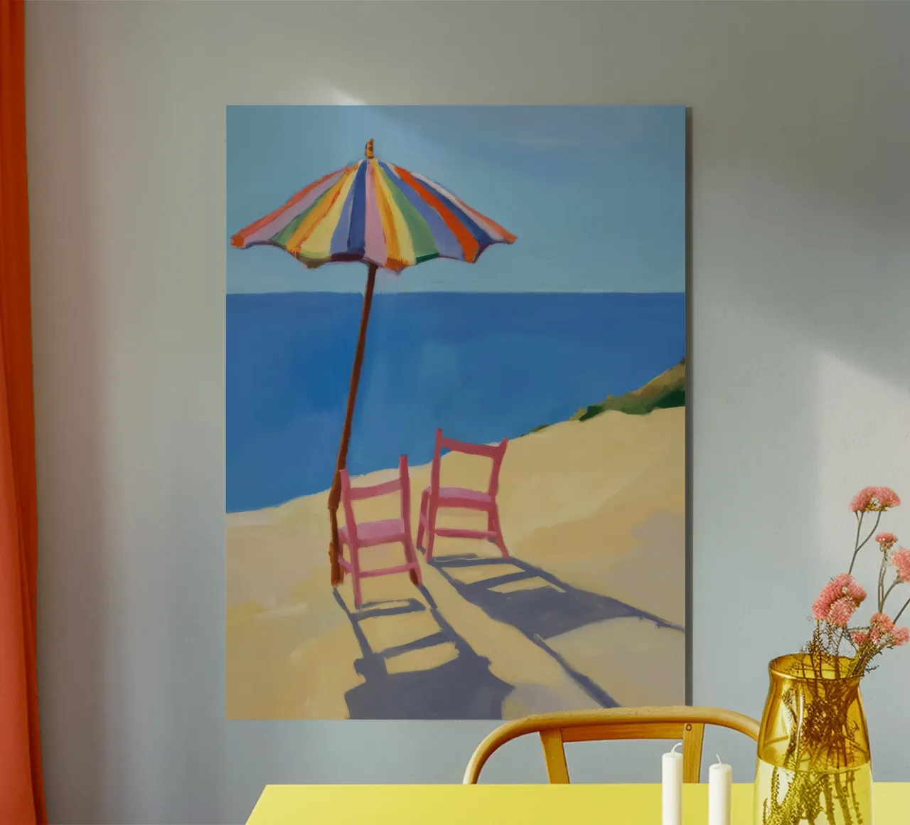 Vue sur les chaises jumelles panneau forex de Mystic Grain