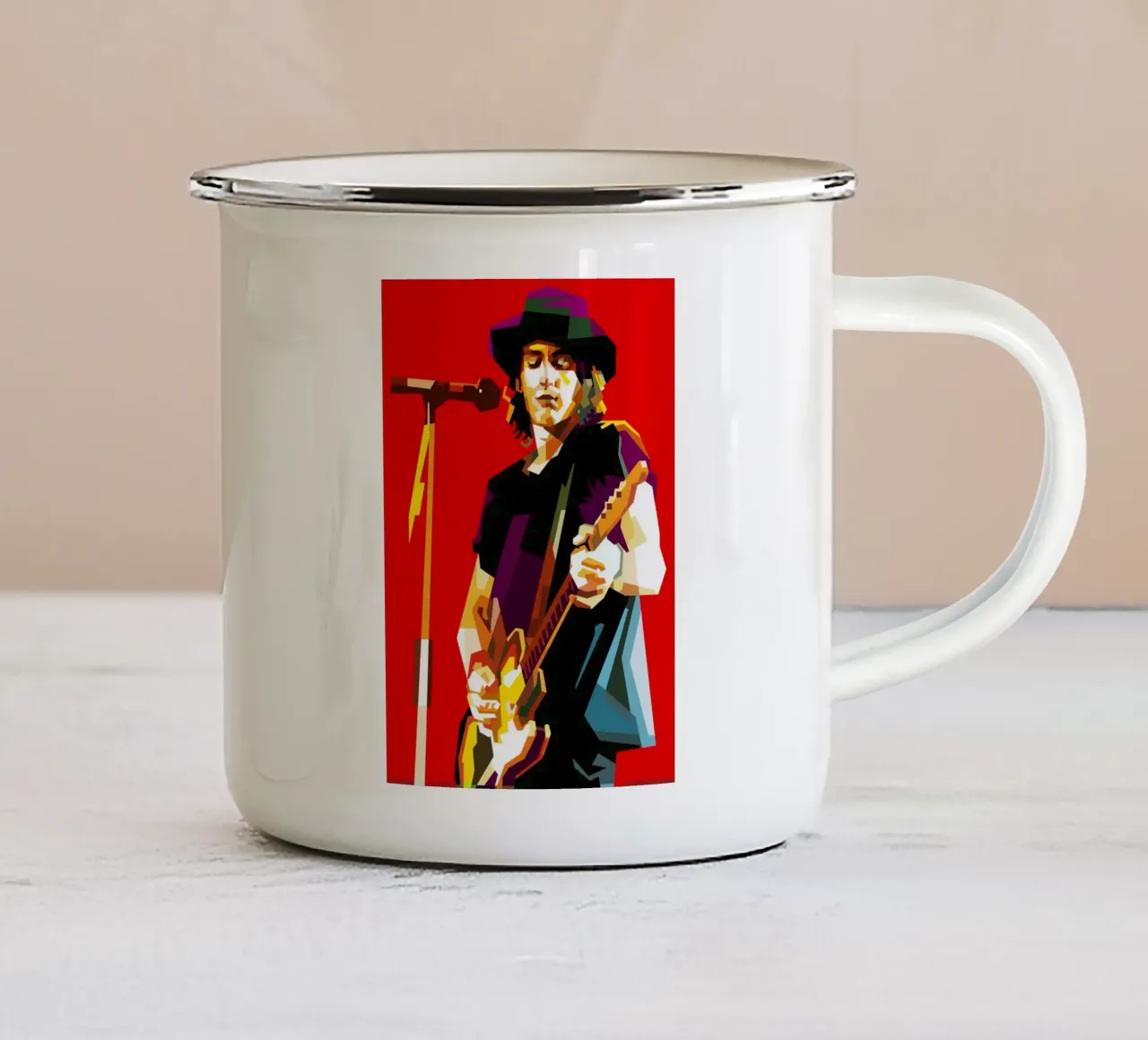 Dove va di moda Izzy WPAP ora tazza in smalto da Artkreator