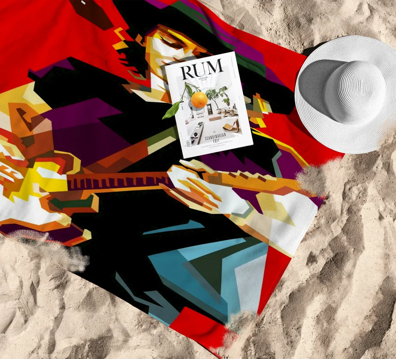 Dove va di moda Izzy WPAP ora telo mare da Artkreator