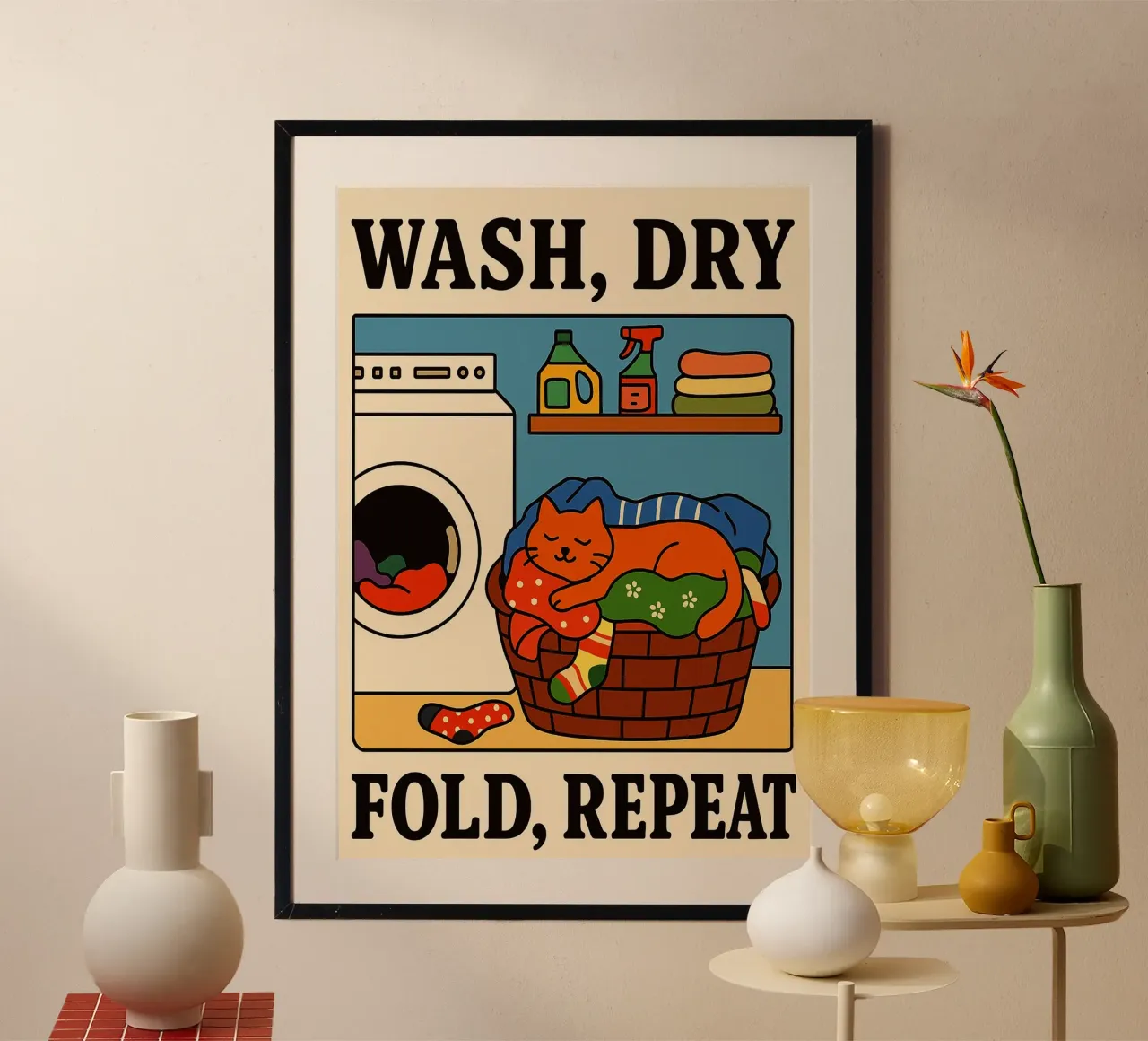 wash dry fold repeat cute cat hahnemühle by the gindils