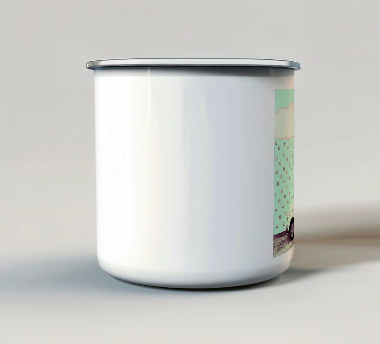 this is what happens in a normal life tazza in smalto da FinnanoFenno