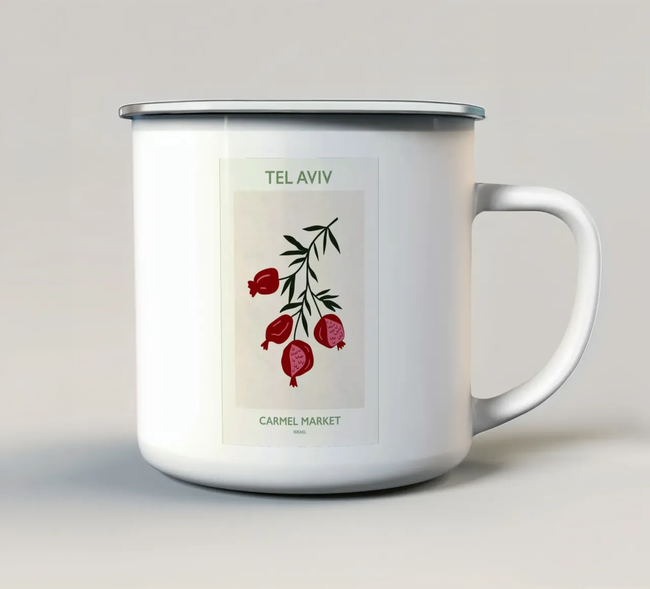 Tel Aviv tazza in smalto da Pure