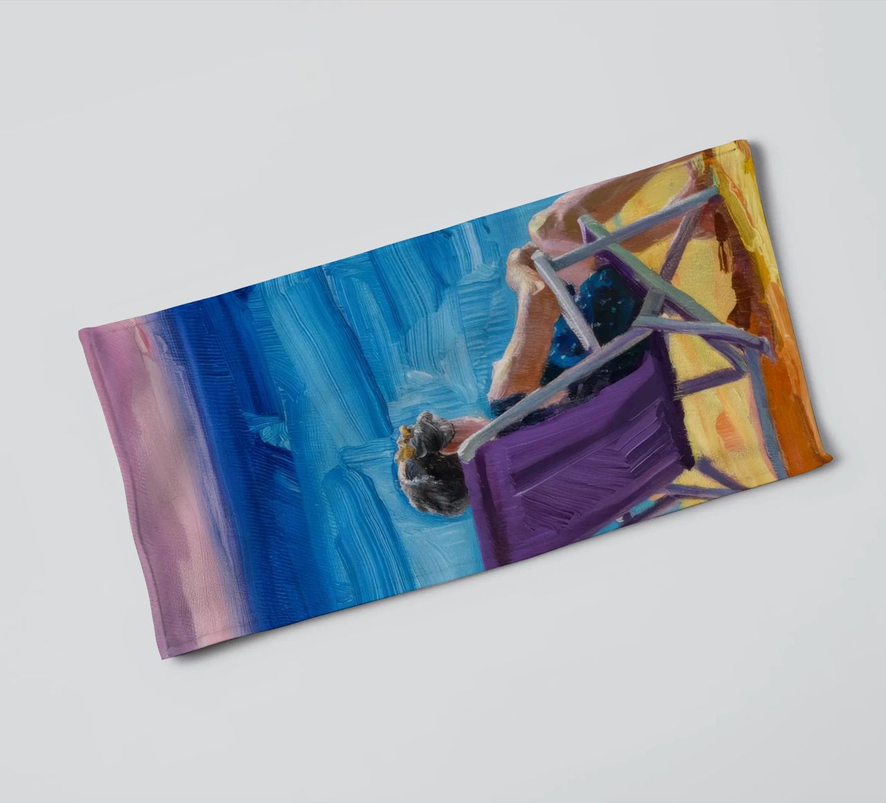 Seaside Reading Pause towel by Mystic Grain