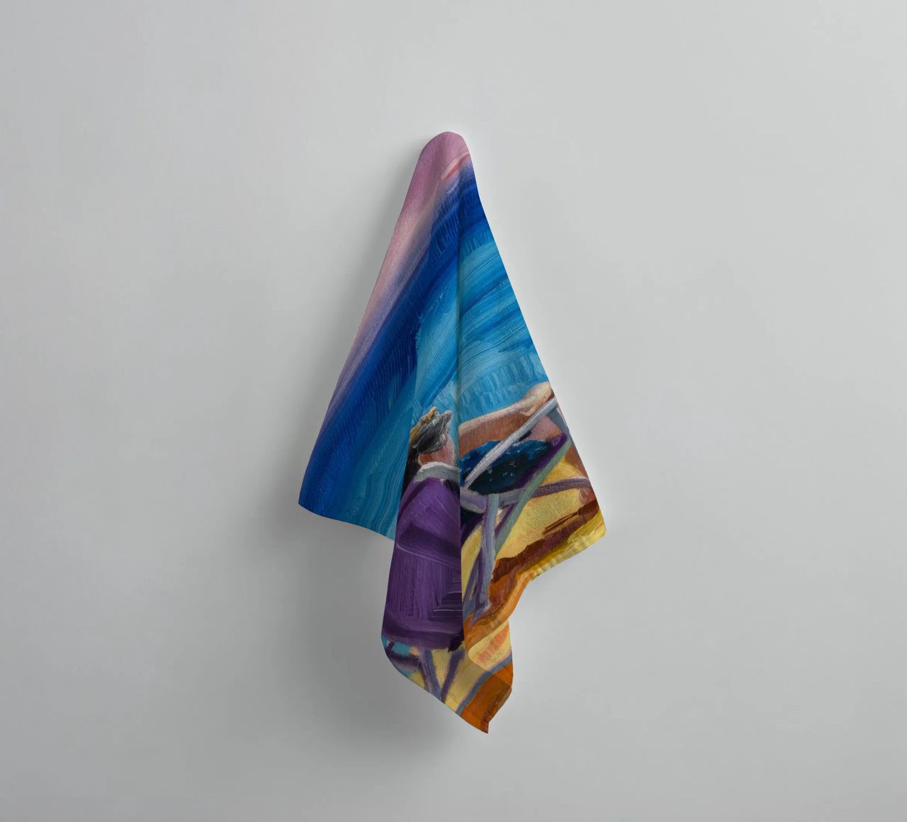Seaside Reading Pause towel by Mystic Grain