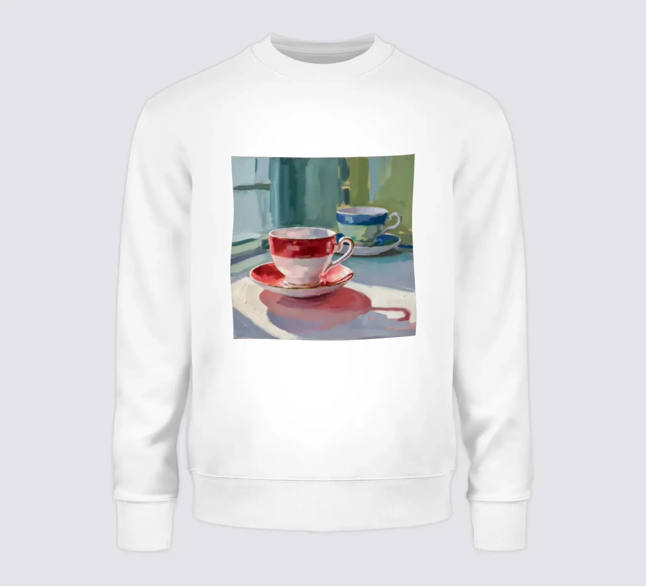 Red Stripe Teetasse Sweatshirt von Mystic Grain