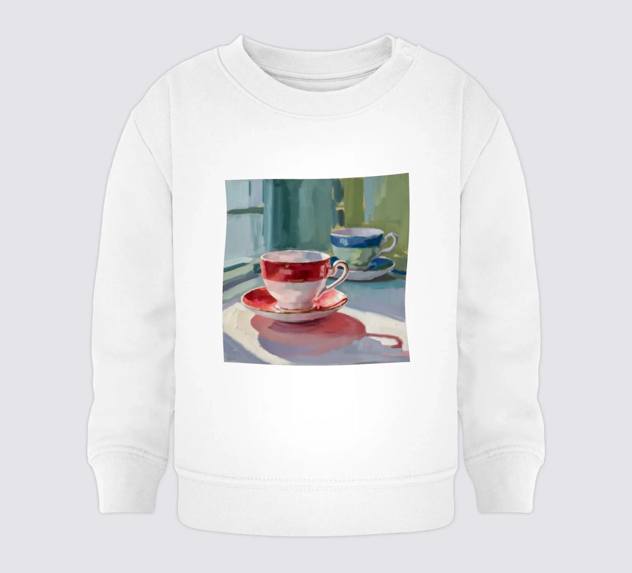 Tazza da tè Red Stripe felpa neonato da Mystic Grain