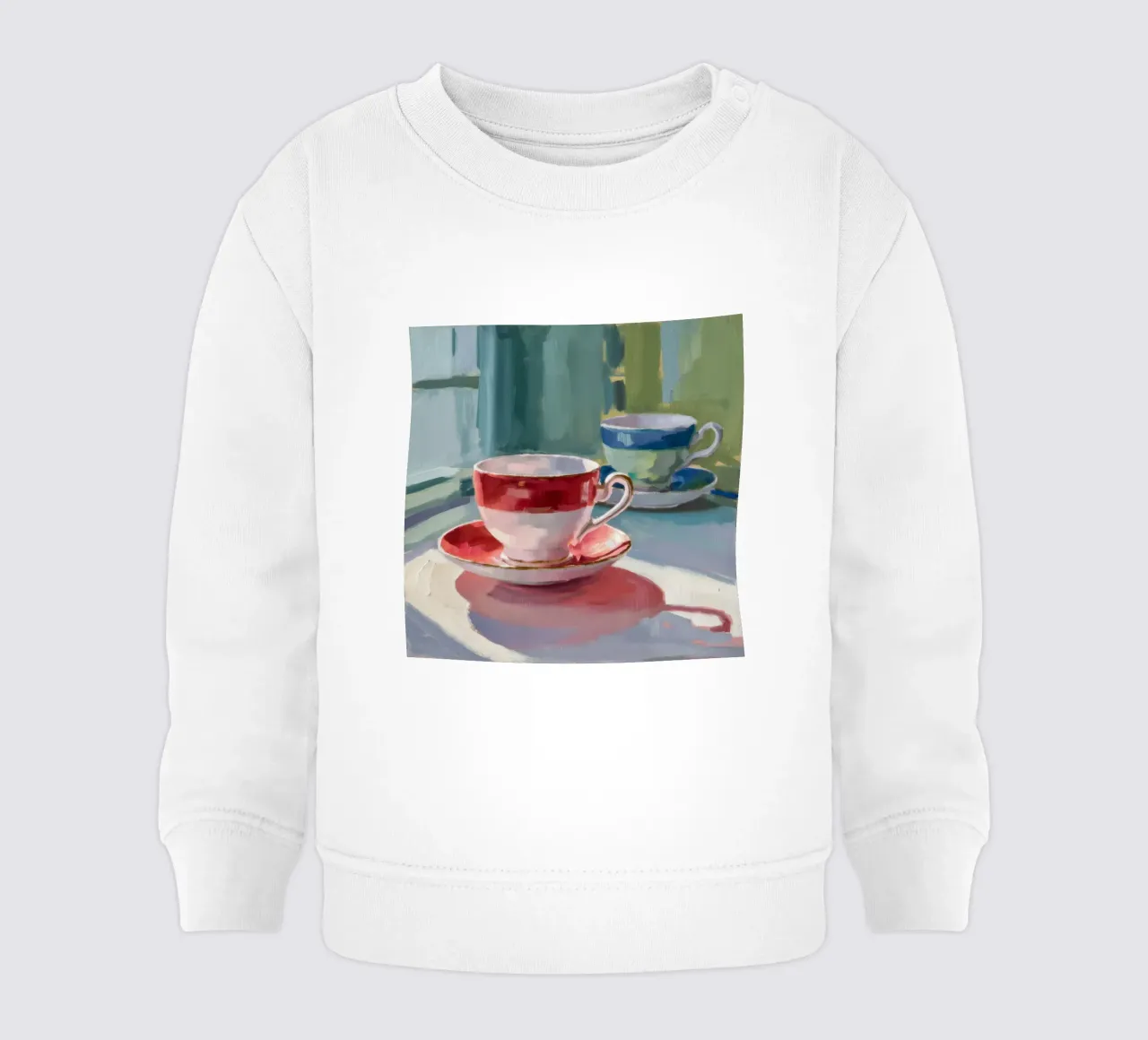 Taza de té Red Stripe sudadera de bebé de Mystic Grain