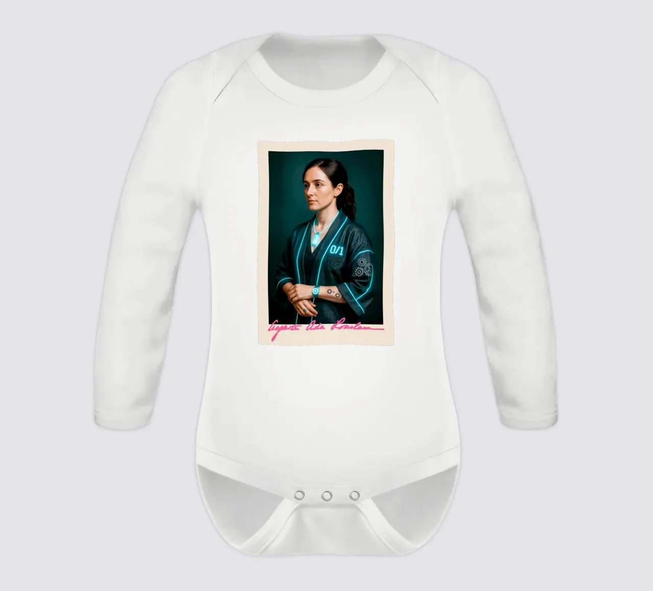 Ada Lovelace – Code & Circuit body neonato maniche lunghe da CNTRL