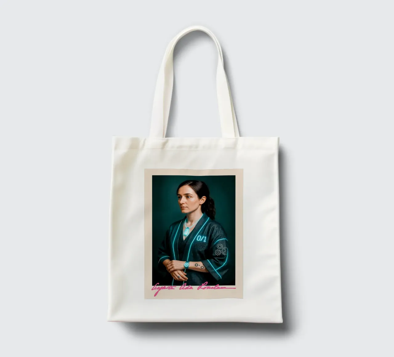 Ada Lovelace – Code & Circuit tote bag de CNTRL