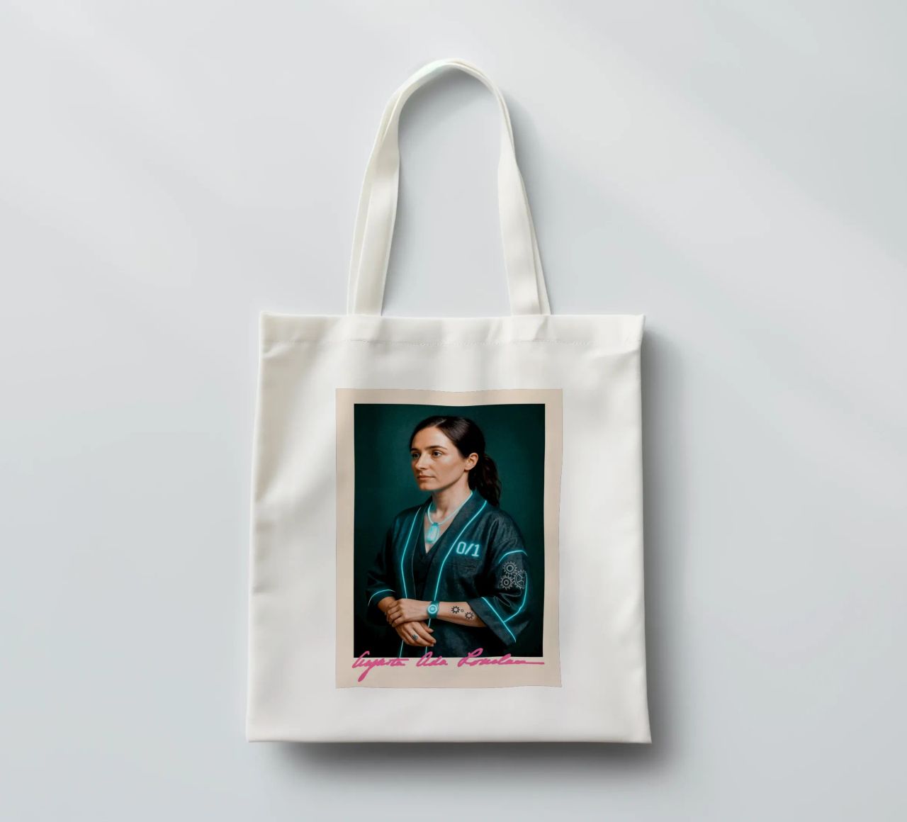 Ada Lovelace – Code & Circuit borsa in juta da CNTRL