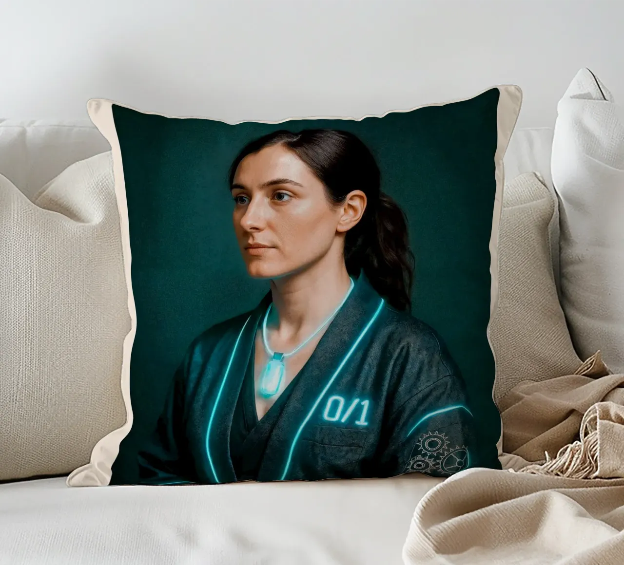 Ada Lovelace – Code & Circuit coussin de CNTRL