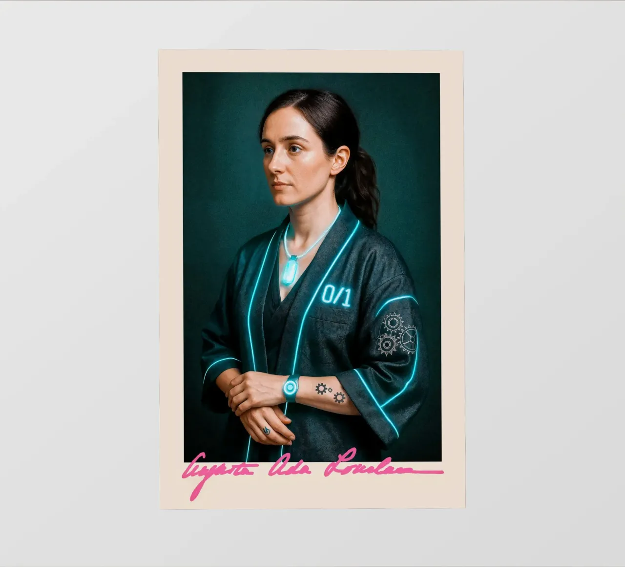 Ada Lovelace – Code & Circuit Backlit Folie von CNTRL