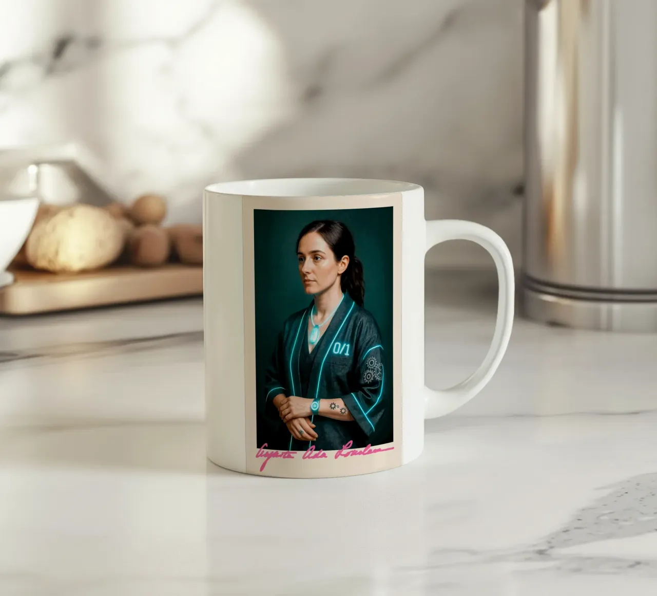 Ada Lovelace – Code & Circuit mug en céramique de CNTRL
