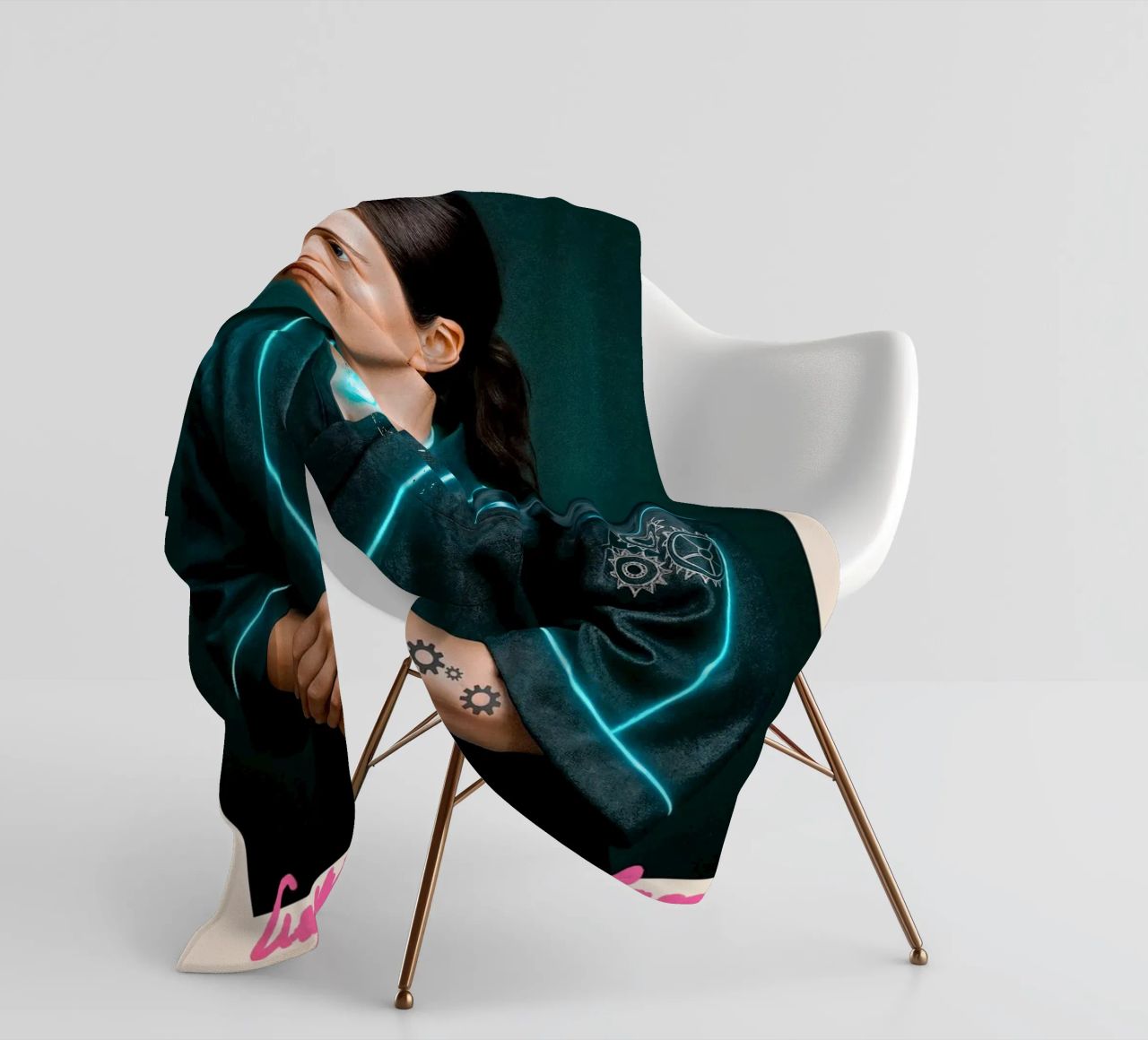 Ada Lovelace – Code & Circuit fleece blanket by CNTRL