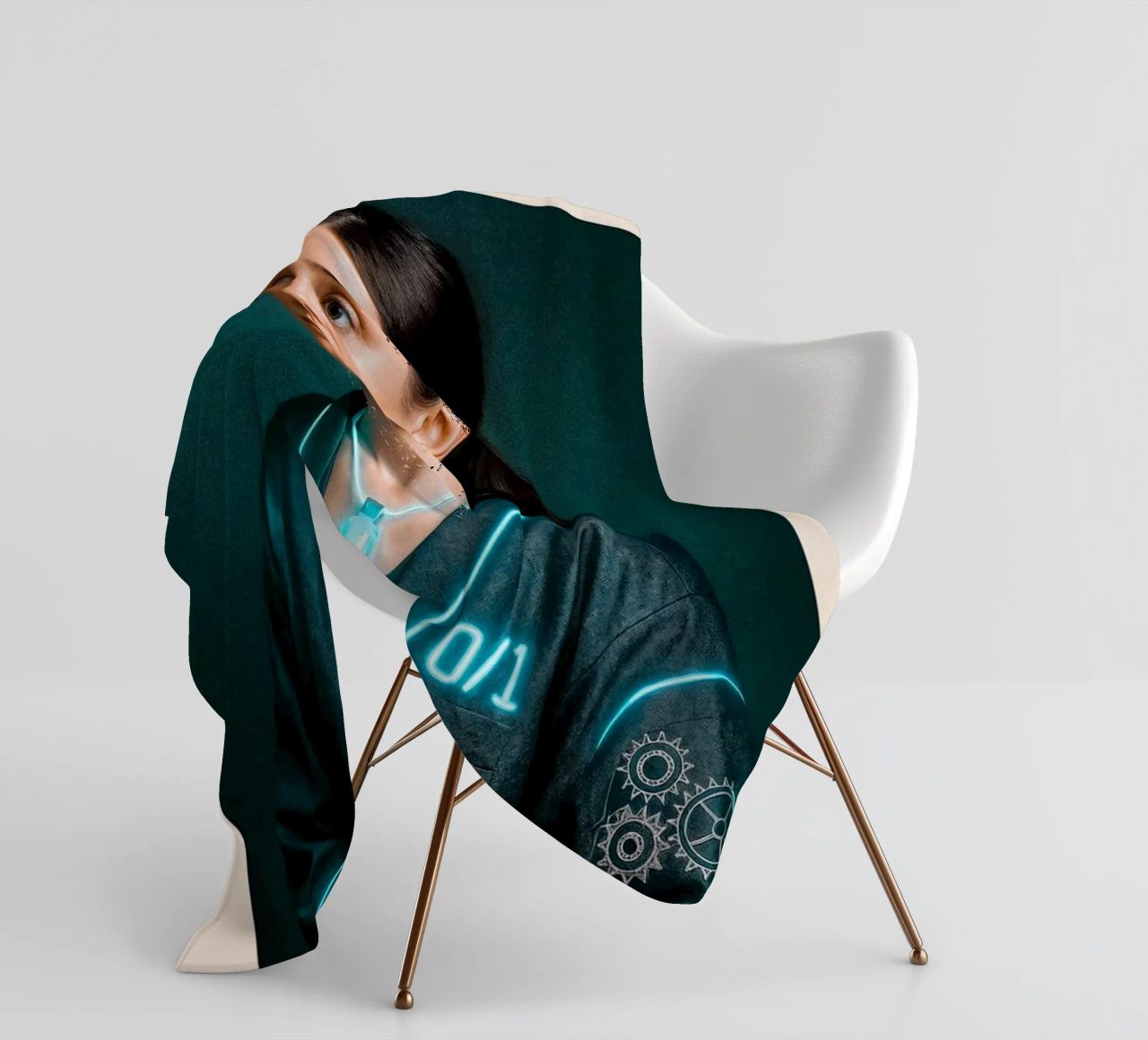 Ada Lovelace – Code & Circuit fleece blanket by CNTRL