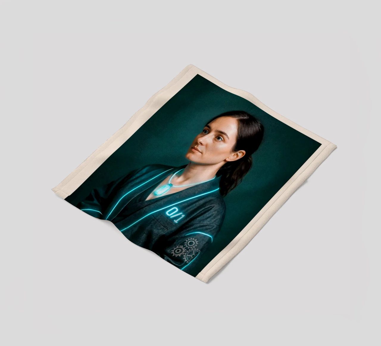 Ada Lovelace – Code & Circuit fleece blanket by CNTRL