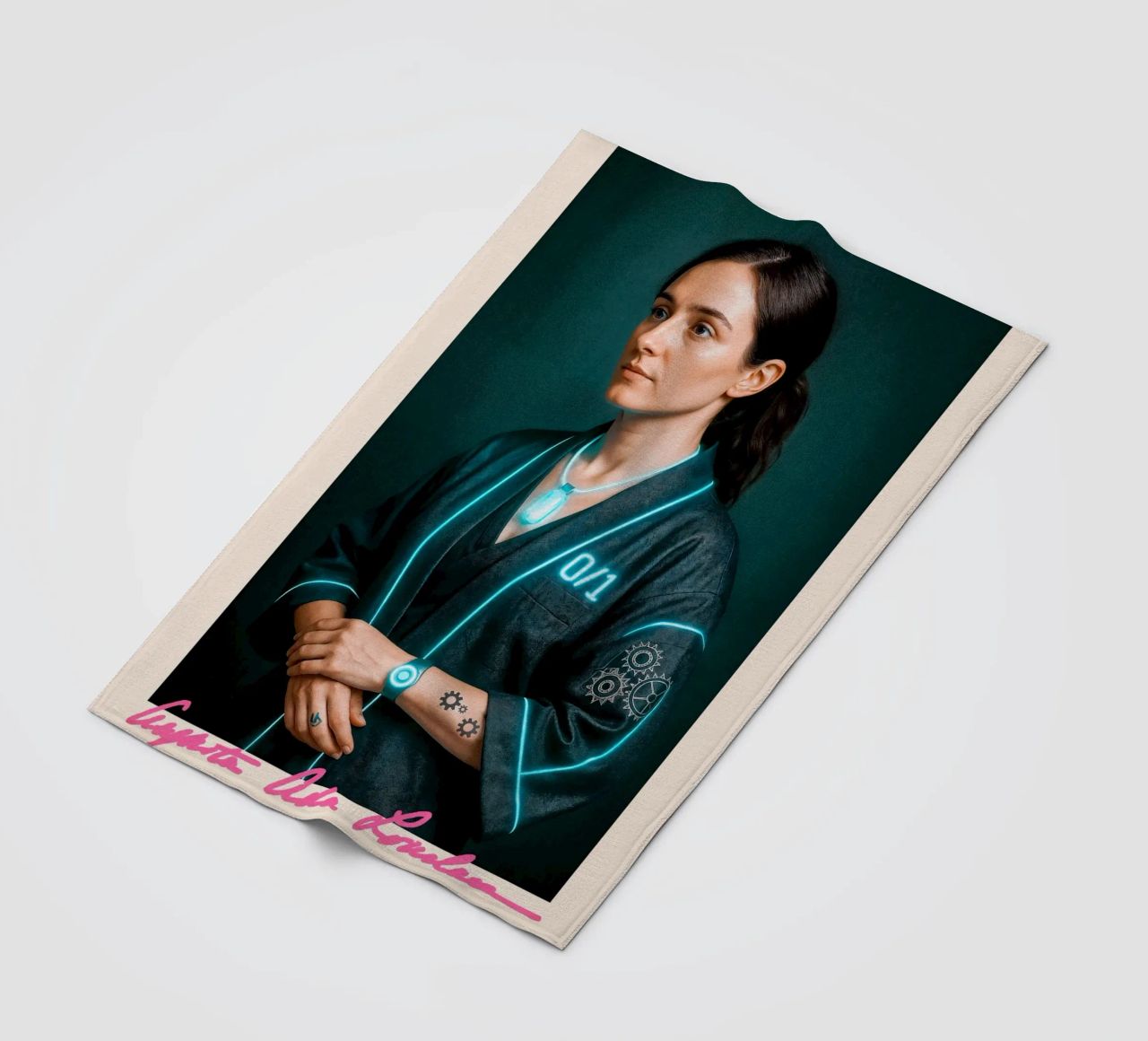 Ada Lovelace – Code & Circuit fleece blanket by CNTRL
