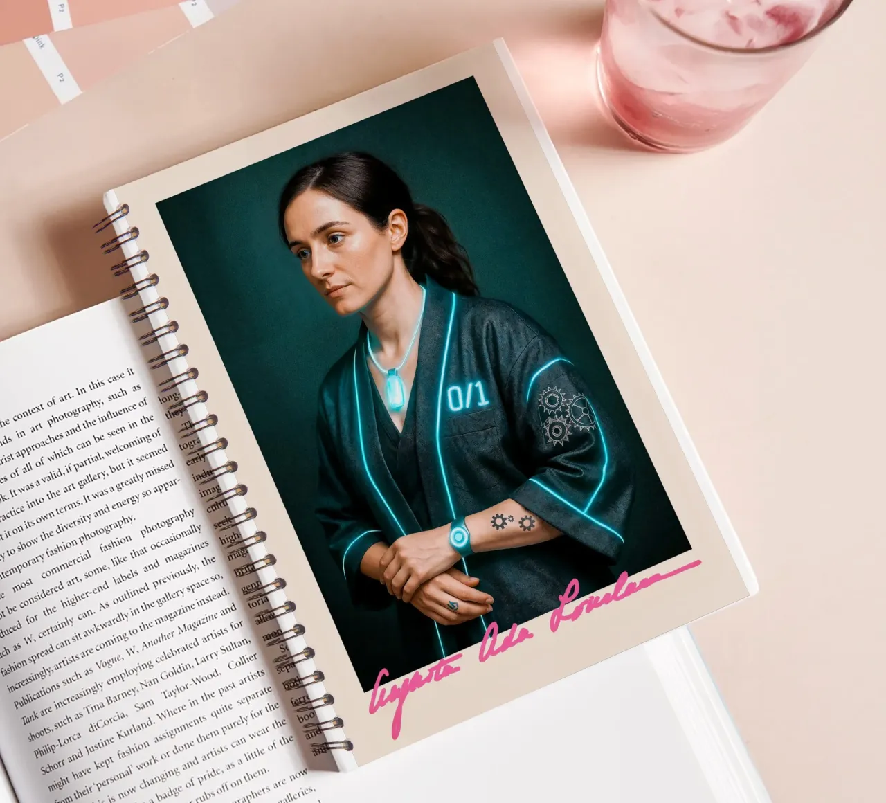 Ada Lovelace – Code & Circuit notitieboek met spiraal van CNTRL