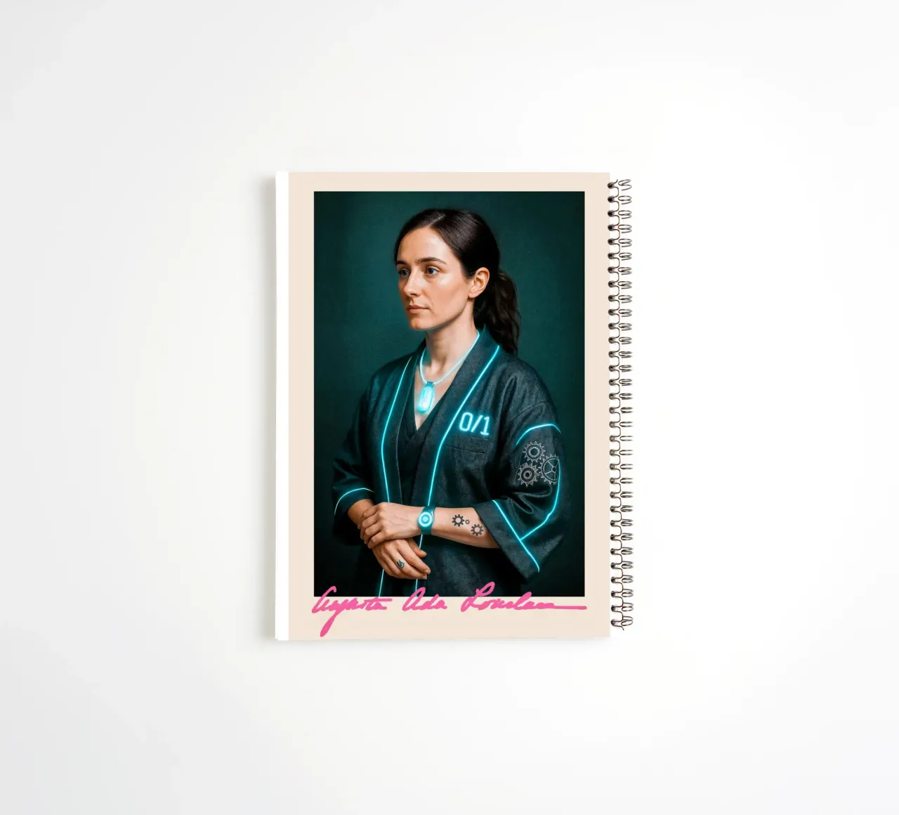 Ada Lovelace – Code & Circuit notitieboek met spiraal van CNTRL