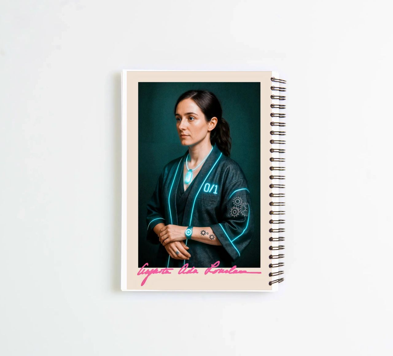 Ada Lovelace – Code & Circuit spiral notebook by CNTRL