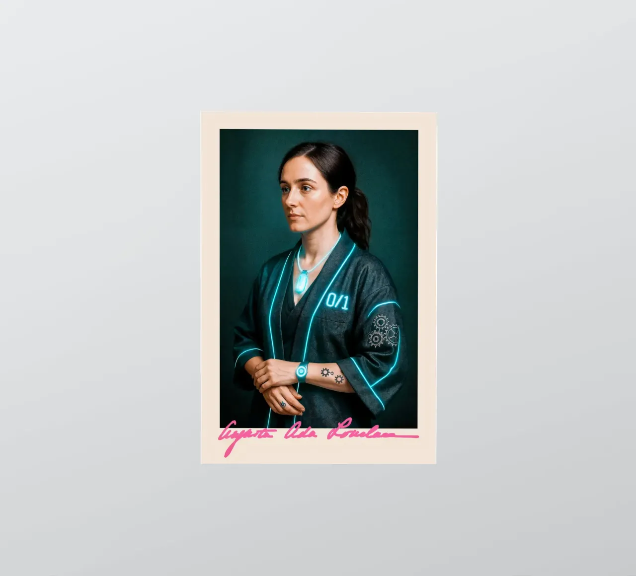 Ada Lovelace – Code & Circuit Sticker von CNTRL