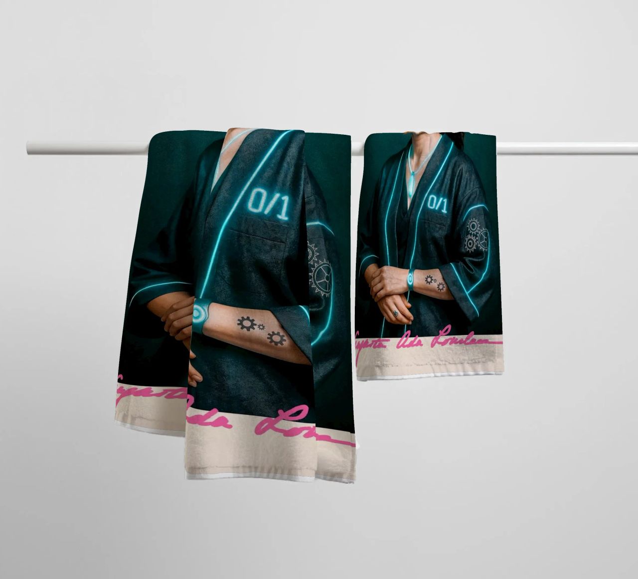 Ada Lovelace – Code & Circuit towel by CNTRL