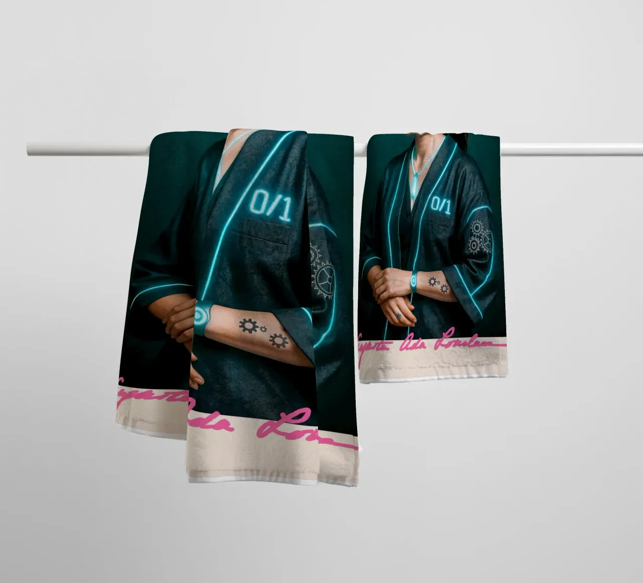 Ada Lovelace – Code & Circuit serviette de bain de CNTRL