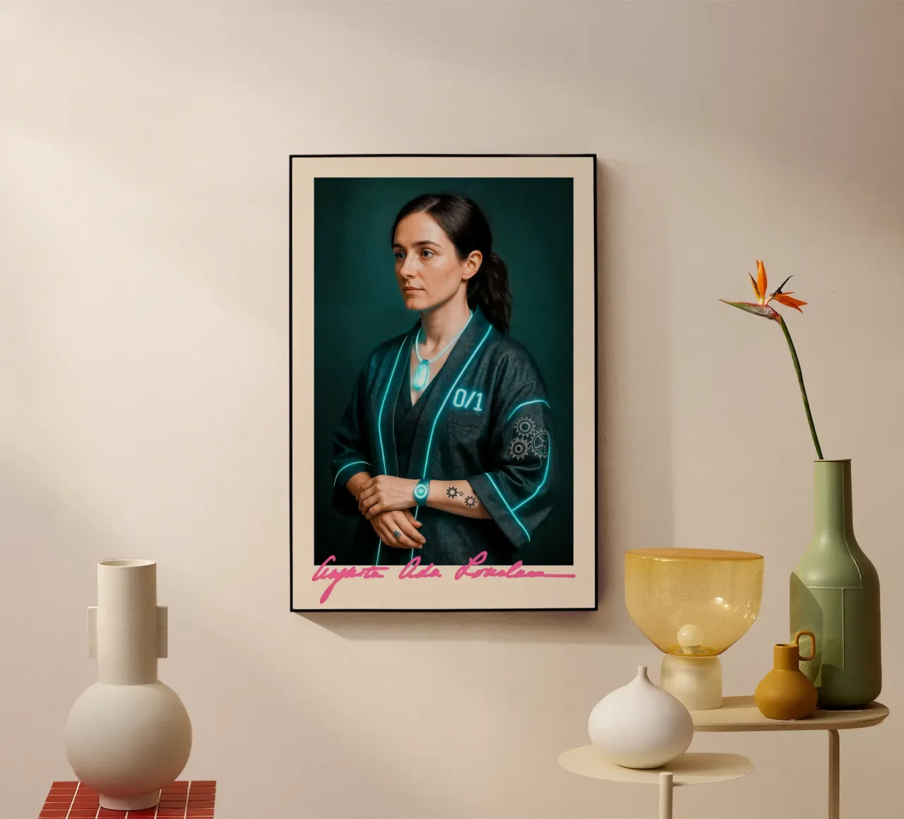 Ada Lovelace – Code & Circuit plexiglas de CNTRL