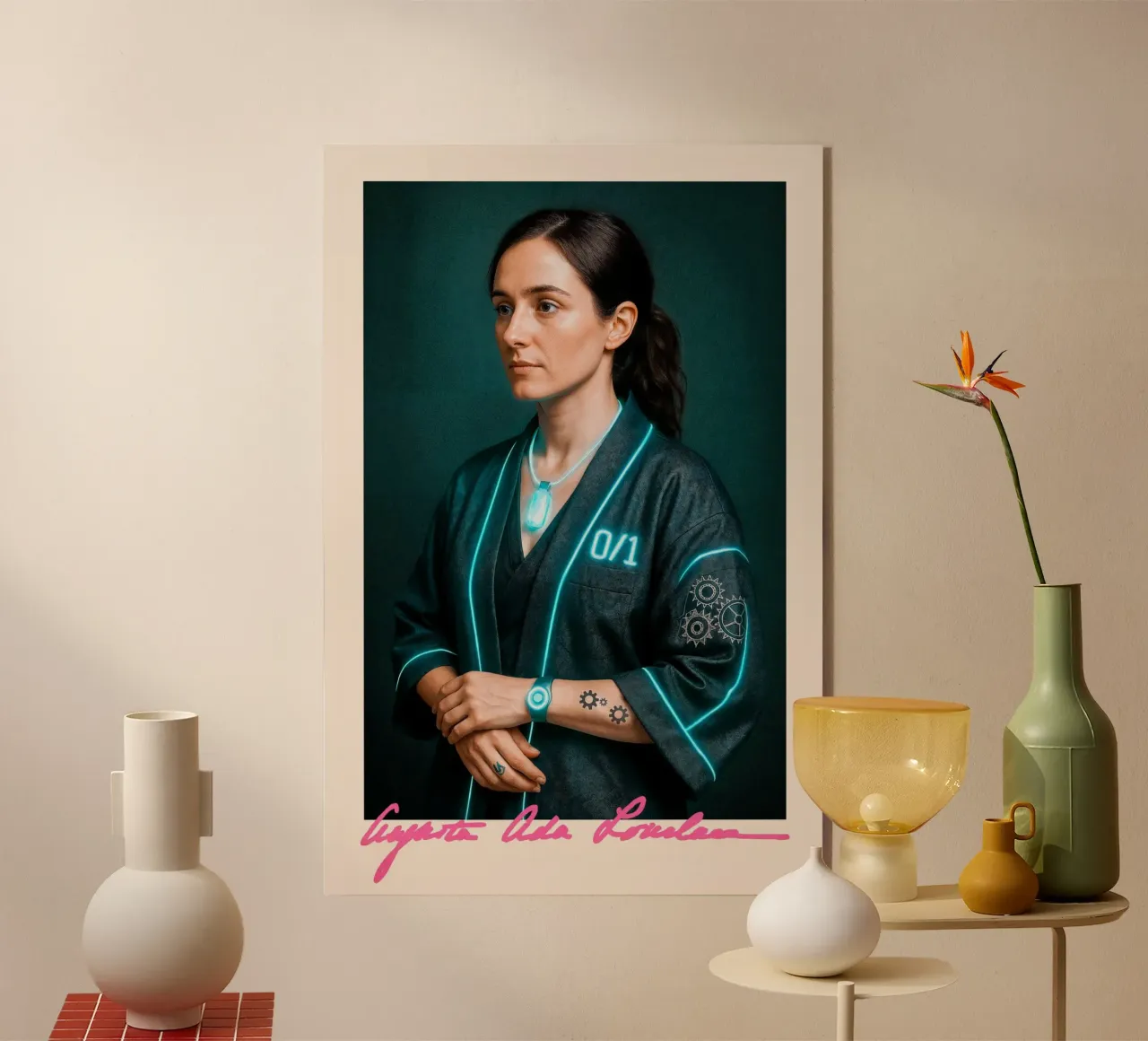 Ada Lovelace – Code & Circuit plexiglas de CNTRL