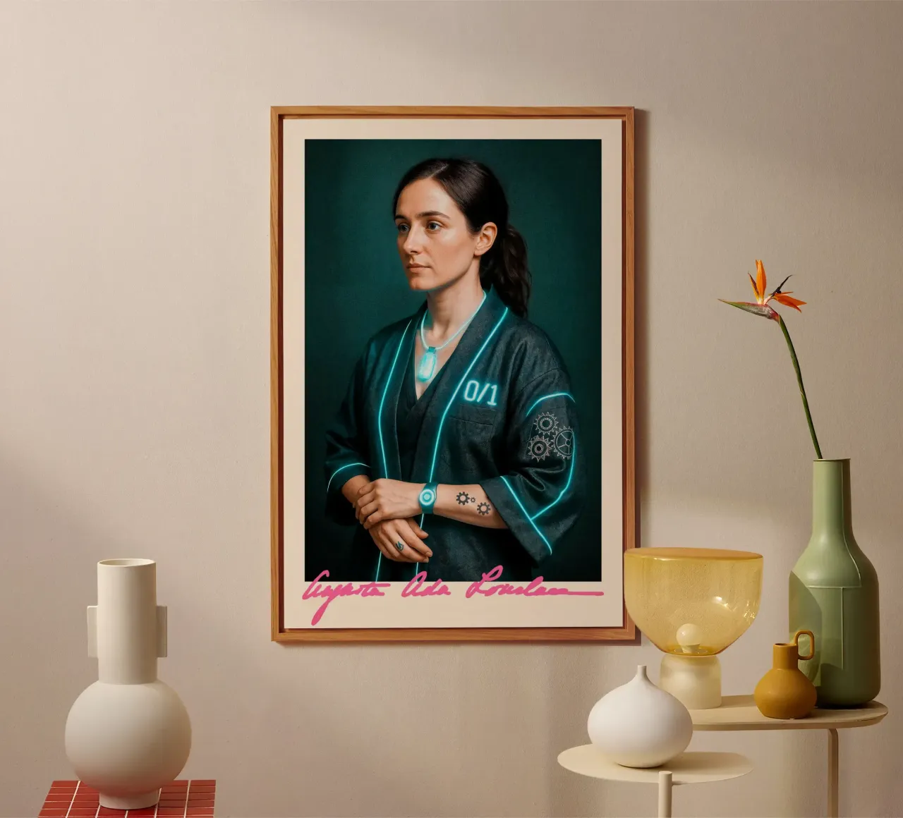 Ada Lovelace – Code & Circuit alu dibond de CNTRL