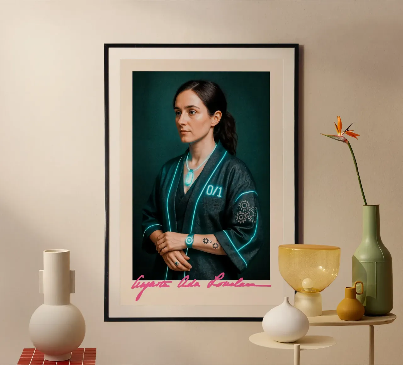 Ada Lovelace – Code & Circuit Poster von CNTRL