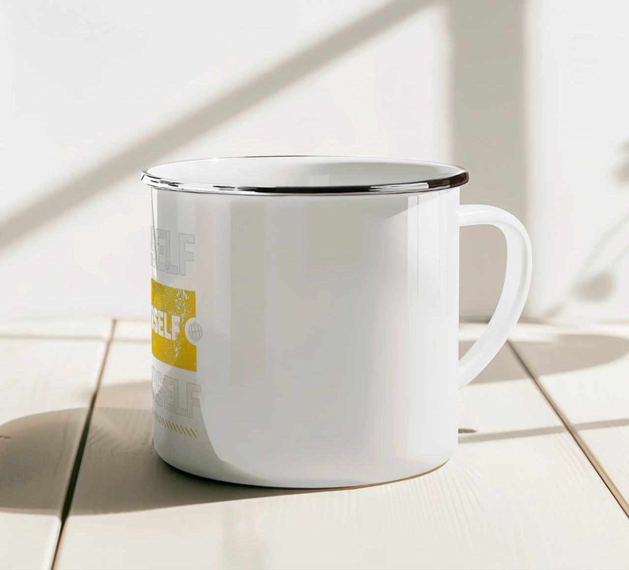 Fiducia in se stessi tazza in smalto da Gunawan Rb