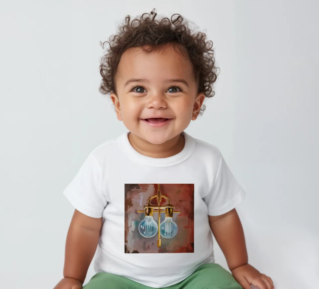 Memoria di luce in ottone maglietta neonato da Mystic Grain