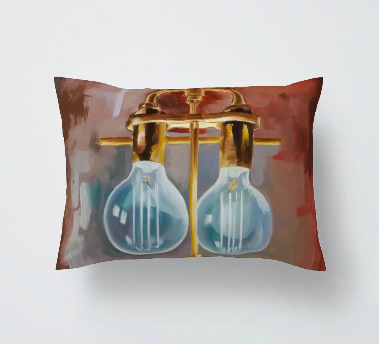 Memoria di luce in ottone cuscino da Mystic Grain